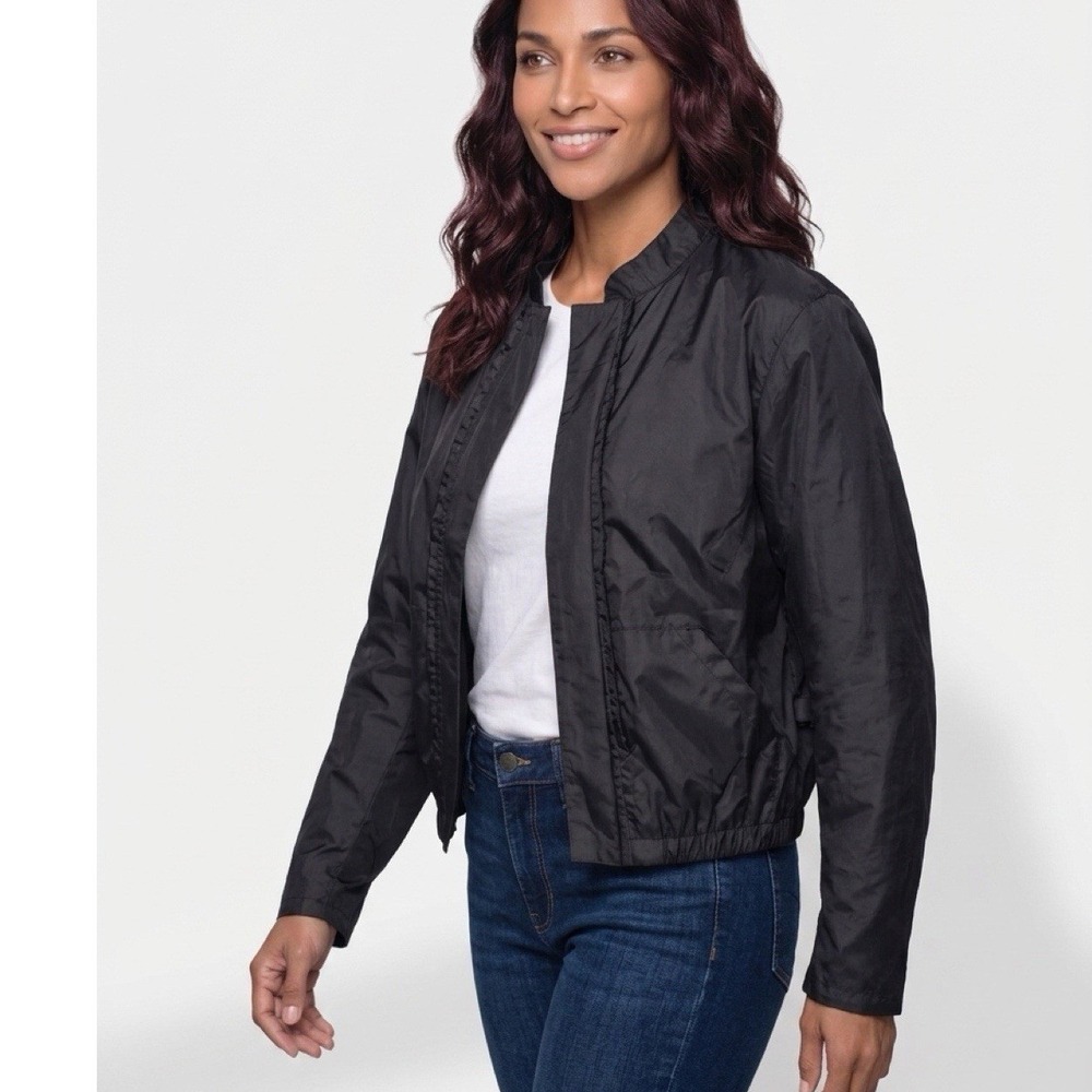Tourmaster Flex Motorcycle Jacket Black Women's Large Full Zip Lining Pockets